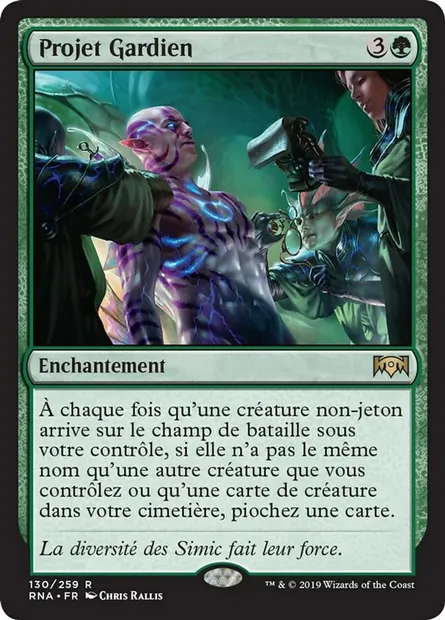 Projet Gardien, carte Magic RNA 130 — extension L'allégeance de Ravnica