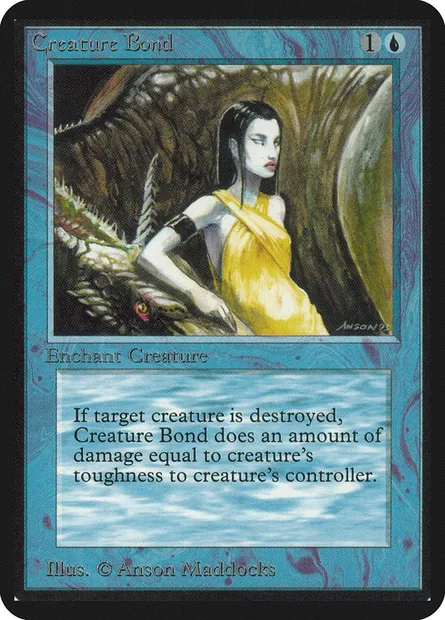 Creature Bond, Magic card LEA 55 — Limited Edition Alpha set