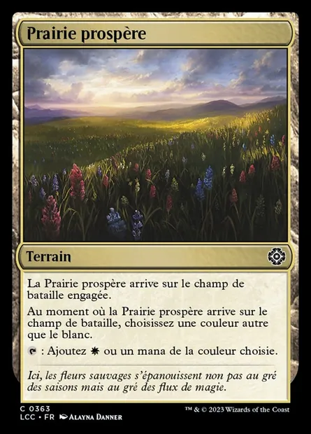 Prairie prospère, carte Magic LCC 363 — extension The Lost Caverns of Ixalan Commander