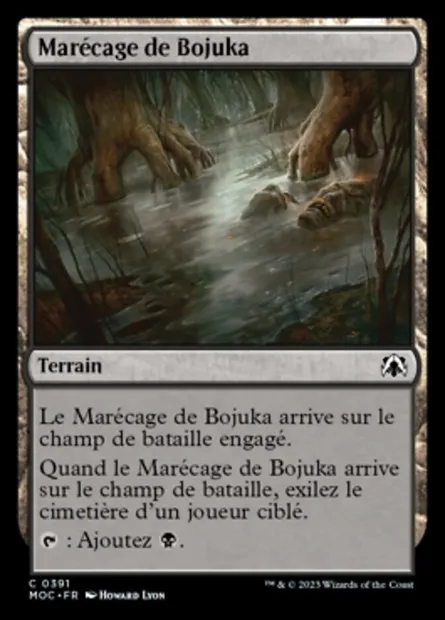 Marécage de Bojuka, carte Magic MOC 391 — extension March of the Machine Commander
