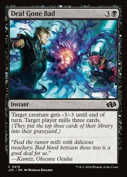 Deal Gone Bad, Magic card J25 419 — Foundations Jumpstart set