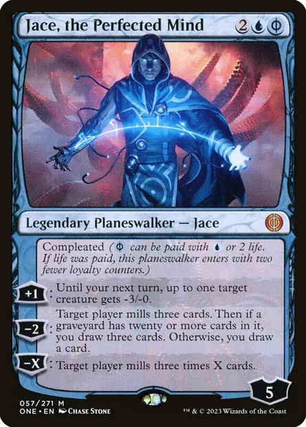 Jace, the Perfected Mind, Magic card ONE 57 — Phyrexia: All Will Be One set