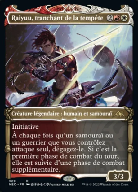 Raiyuu, tranchant de la tempête, carte Magic NEO 329 — extension Kamigawa: La Dynastie Néon