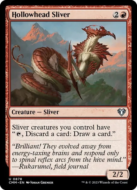 Hollowhead Sliver, Magic card CMM 878 — Commander Masters set