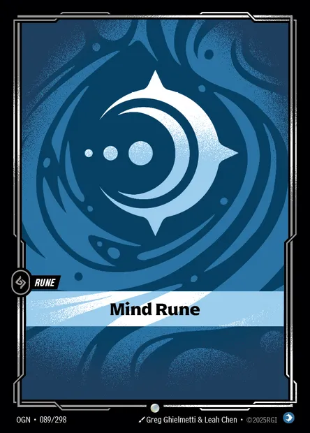 Mind Rune, carte Riftbound OGN 089 — extension Origins