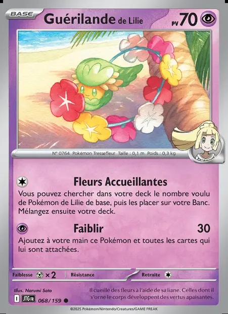 Guérilande de Lilie, carte Pokémon JTG 068 — extension Aventures Ensemble