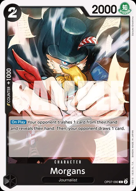 Morgans, One Piece card OP07-090 — 500 YEARS IN THE FUTURE set