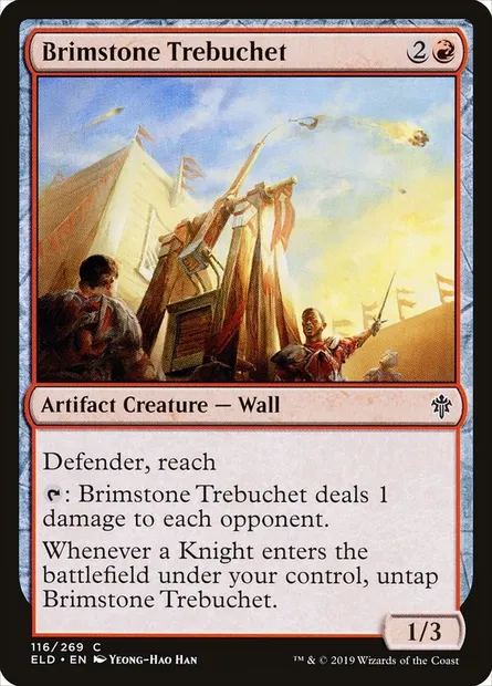 Brimstone Trebuchet, Magic card ELD 116 — Throne of Eldraine set