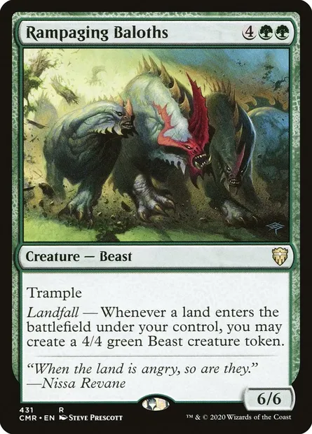 Rampaging Baloths, Magic card CMR 431 — Commander Legends set