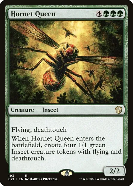 Hornet Queen, Magic card C21 193 — Commander 2021 set