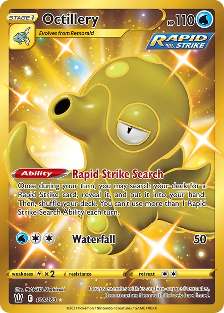 Octillery, Pokémon card BST 178 — Battle Styles set
