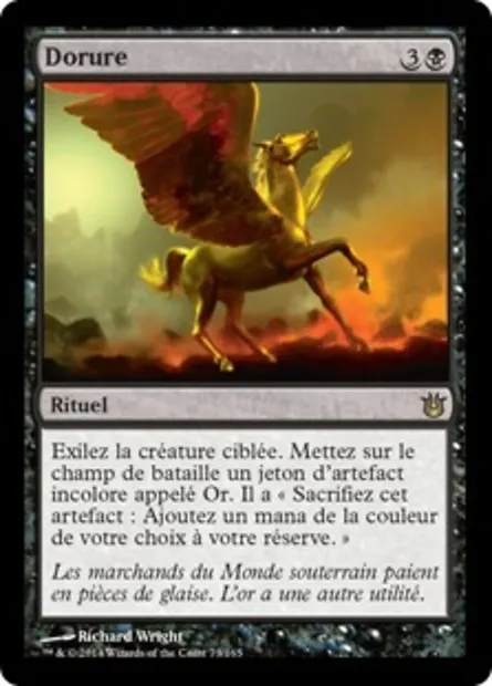 Dorure, carte Magic BNG 73 — extension Créations divines