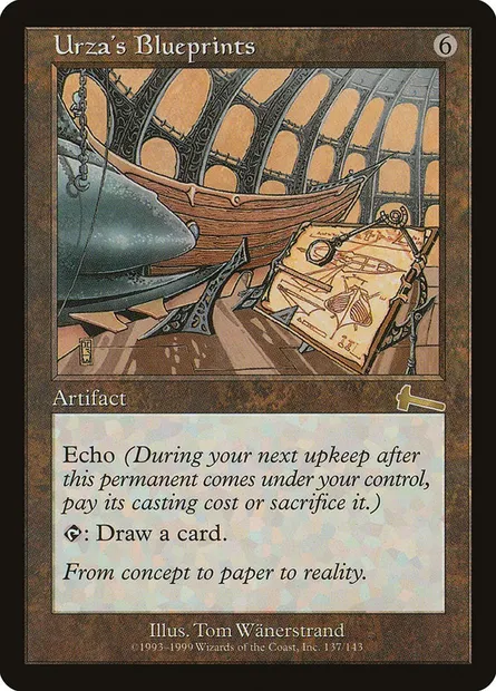 Urza's Blueprints, Magic card ULG 137 — Urza's Legacy set