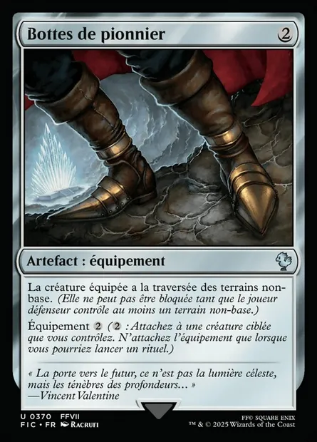 Bottes de pionnier, carte Magic FIC 370 — extension Final Fantasy Commander