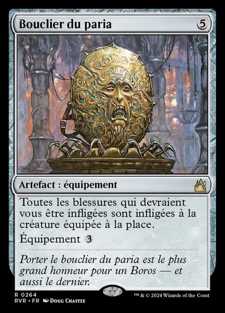 Bouclier du paria, carte Magic RVR 264 — extension Ravnica Remastered