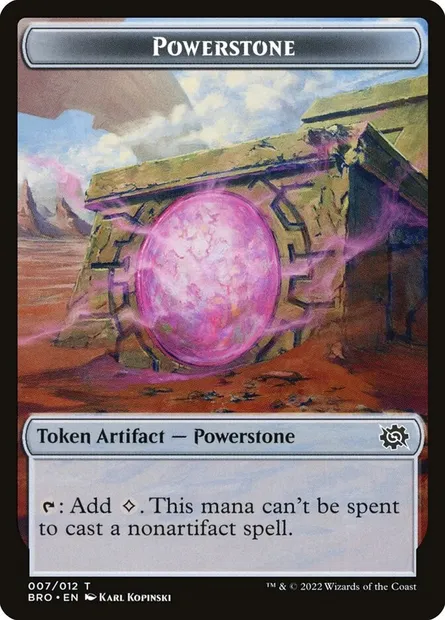 Powerstone, Magic card TBRO 7 — The Brothers' War Tokens set