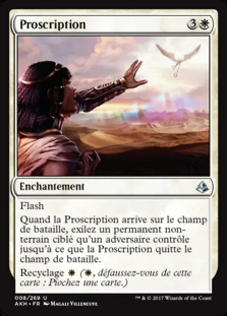 Proscription, carte Magic AKH 8 — extension Amonkhet