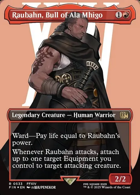 Raubahn, Bull of Ala Mhigo, Magic card FIN 533 — Final Fantasy set