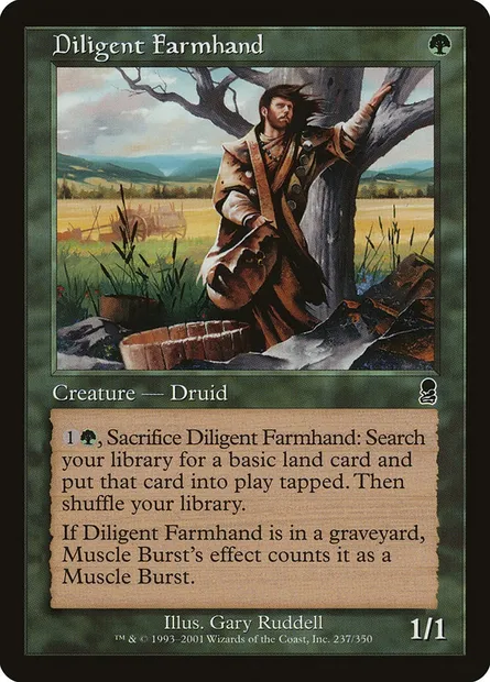 Diligent Farmhand, Magic card ODY 237 — Odyssey set