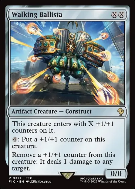 Walking Ballista, Magic card FIC 371 — Final Fantasy Commander set