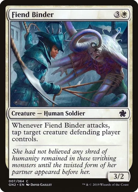 Fiend Binder, Magic card GN2 7 — Game Night 2019 set
