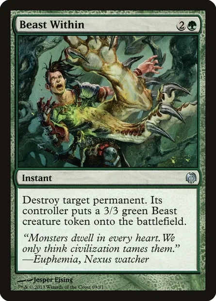 Beast Within, Magic card DDL 69 — Duel Decks: Heroes vs. Monsters set