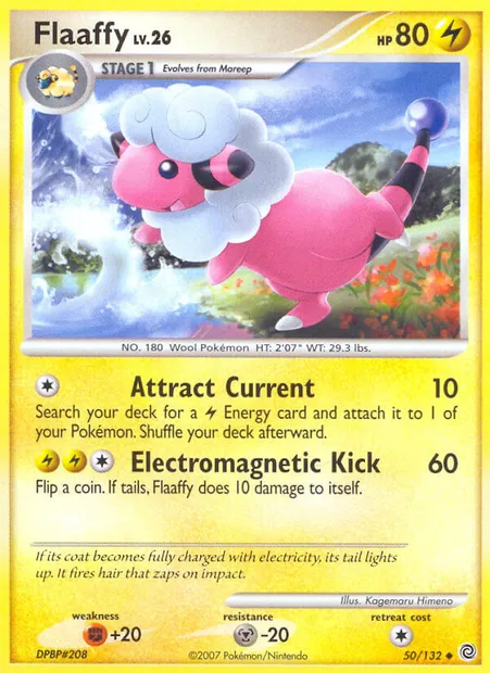 Flaaffy, Pokémon card SW 50 — Secret Wonders set