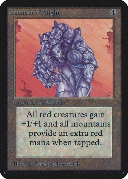 Gauntlet of Might, Magic card LEA 244 — Limited Edition Alpha set