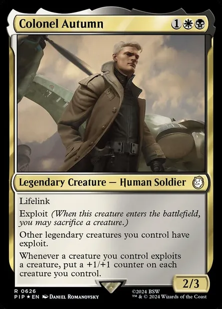 Colonel Autumn, carte Magic PIP 626 — extension Fallout