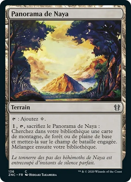 Panorama de Naya, carte Magic ZNC 136 — extension Zendikar Rising Commander