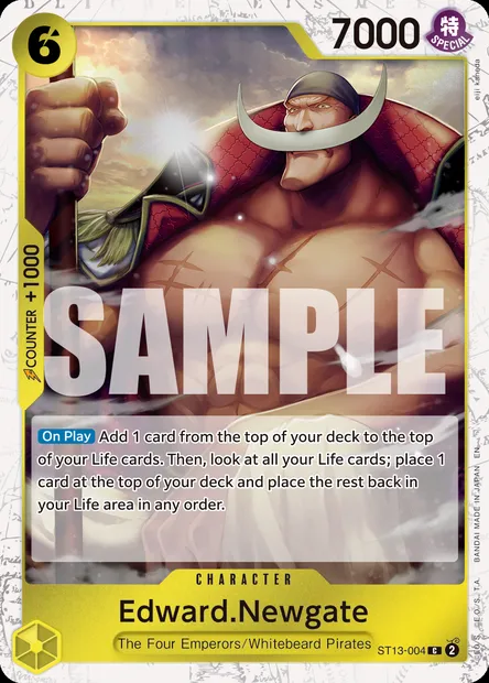 Edward.Newgate, One Piece card ST13-004 — The Three Brothers set