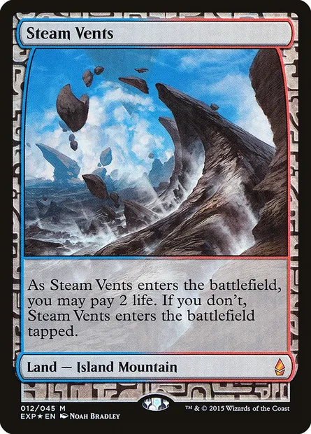 Steam Vents, Magic card EXP 12 — Zendikar Expeditions set