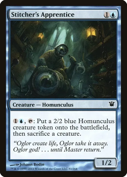 Stitcher's Apprentice, Magic card ISD 81 — Innistrad set
