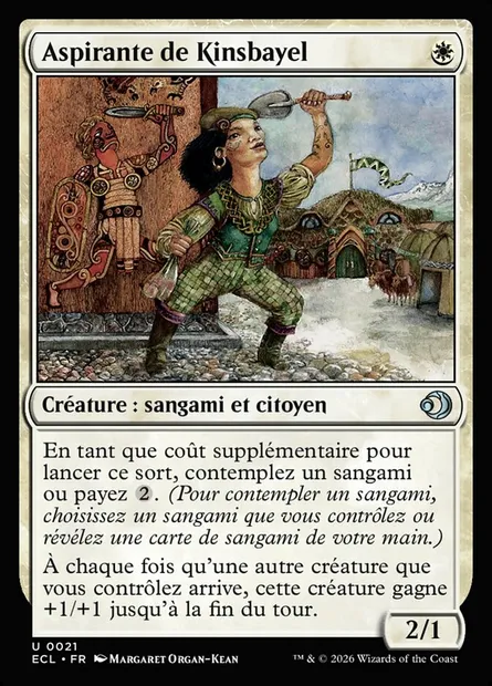 Aspirante de Kinsbayel, carte Magic ECL 21 — extension Lorwyn Eclipsed
