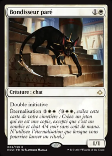 Bondisseur paré, carte Magic HOU 2 — extension L’âge de la destruction