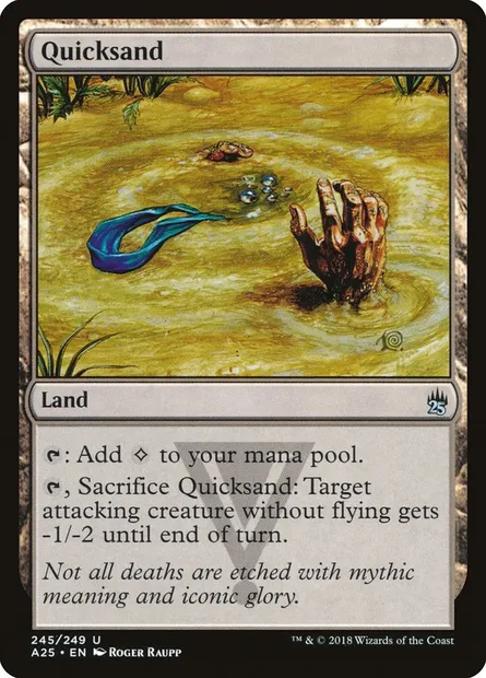 Sables mouvants, carte Magic A25 245 — extension Masters 25