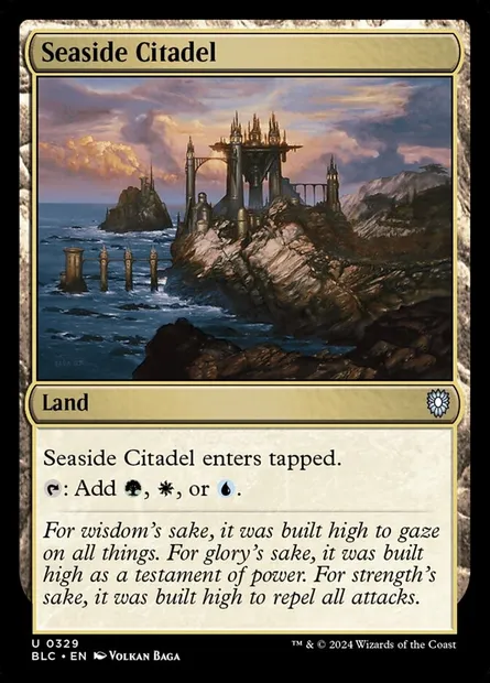 Seaside Citadel, Magic card BLC 329 — Bloomburrow Commander set
