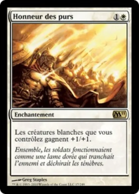 Honneur des purs, carte Magic M11 17 — extension Magic 2011