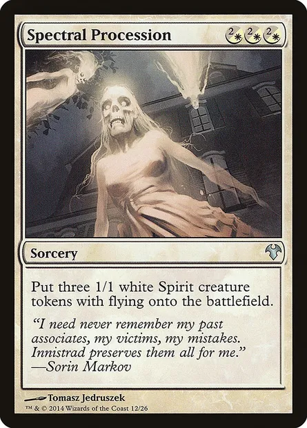 Spectral Procession, Magic card MD1 12 — Modern Event Deck 2014 set