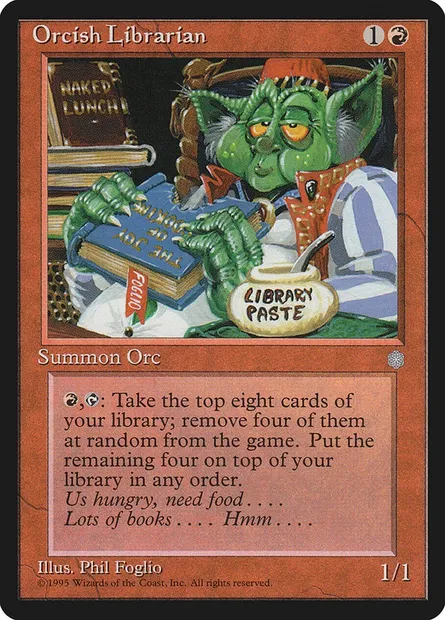 Bibliothécaire Orque, carte Magic ICE 209 — extension Ere Glaciaire