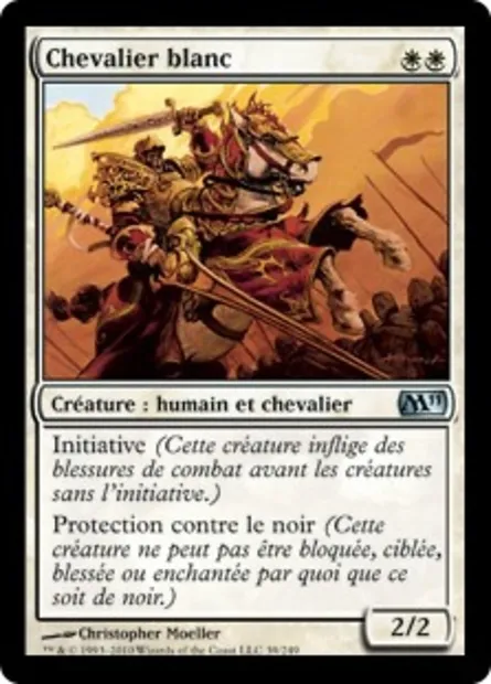 Chevalier blanc, carte Magic M11 39 — extension Magic 2011