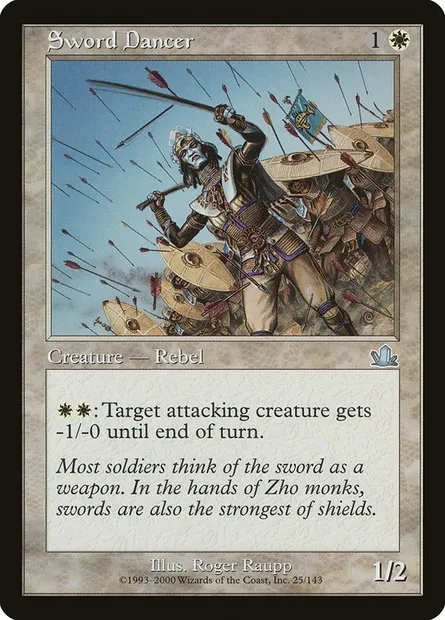 Danseur à l'épée, carte Magic PCY 25 — extension Prophétie