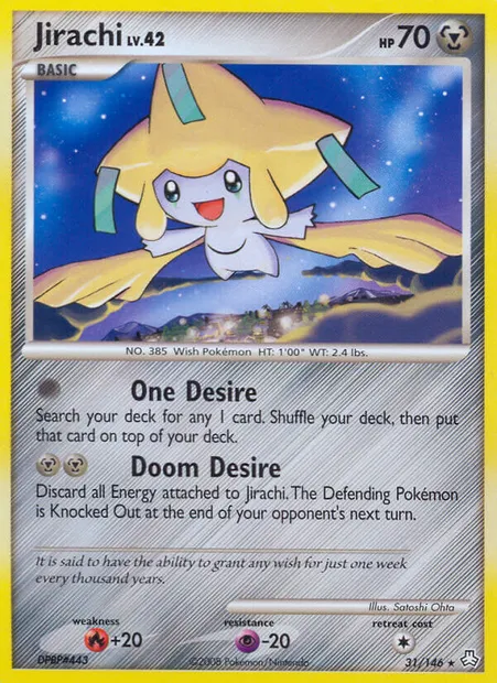 Jirachi, Pokémon card LA 31 — Legends Awakened set