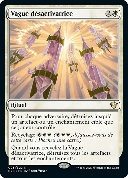 Vague désactivatrice, carte Magic C20 25 — extension Commander 2020