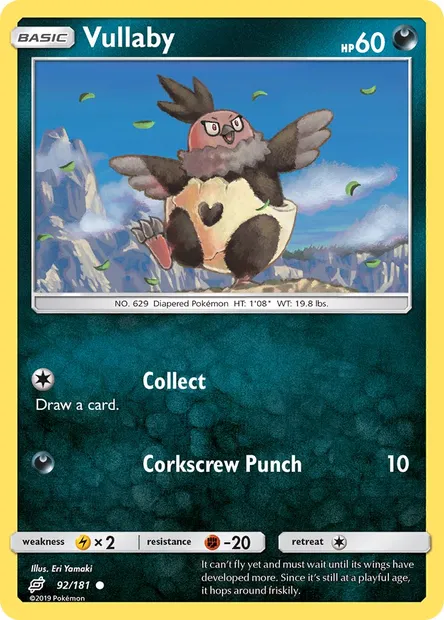 Vullaby, Pokémon card TEU 92 — Team Up set