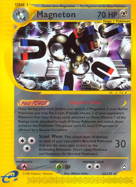 Magneton, Pokémon card AQ 22 — Aquapolis set