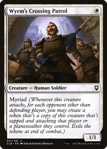Wyrm's Crossing Patrol, Magic card CLB 51 — Commander Legends: Battle for Baldur's Gate set