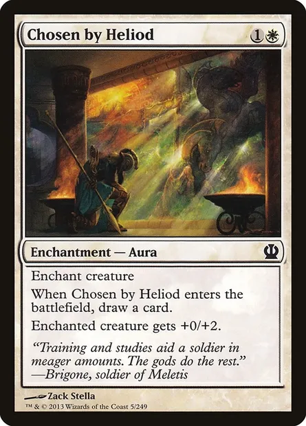 Chosen by Heliod, Magic card THS 5 — Theros set