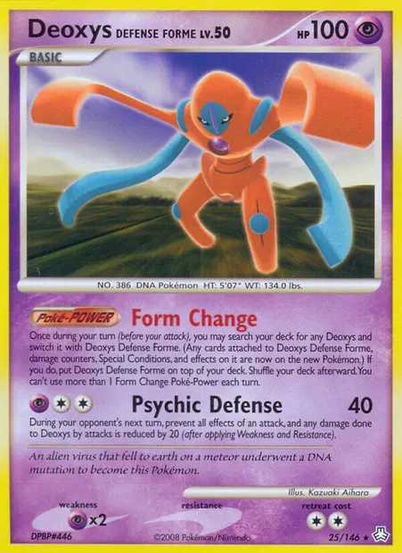 Deoxys Defense Forme, Pokémon card LA 25 — Legends Awakened set