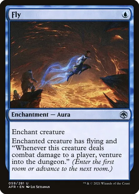 Fly, Magic card AFR 59 — Adventures in the Forgotten Realms set